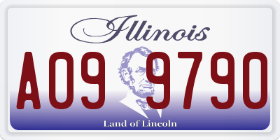 IL license plate A099790