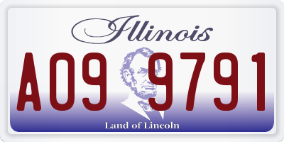 IL license plate A099791