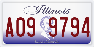IL license plate A099794