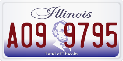IL license plate A099795