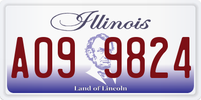 IL license plate A099824
