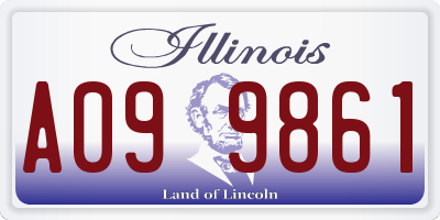 IL license plate A099861