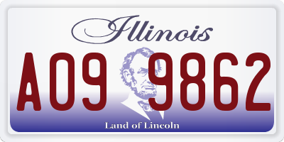 IL license plate A099862