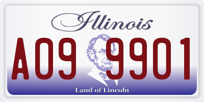 IL license plate A099901
