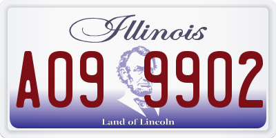 IL license plate A099902