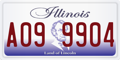 IL license plate A099904