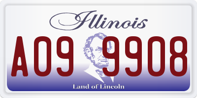IL license plate A099908