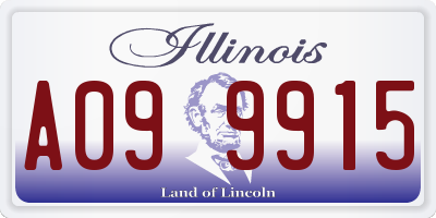 IL license plate A099915