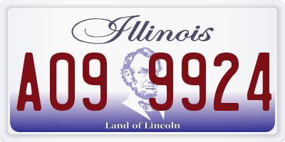 IL license plate A099924
