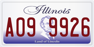 IL license plate A099926