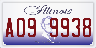 IL license plate A099938