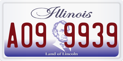 IL license plate A099939