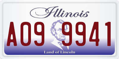 IL license plate A099941