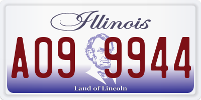 IL license plate A099944