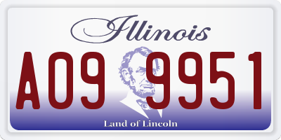 IL license plate A099951