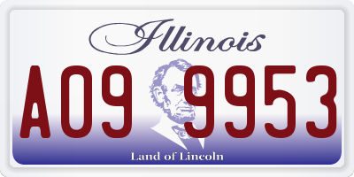 IL license plate A099953