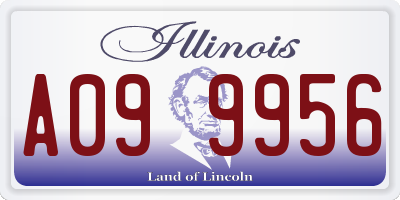 IL license plate A099956