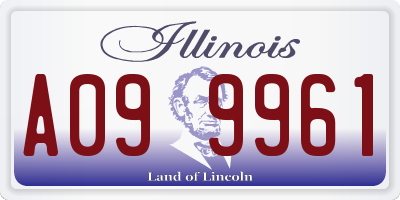 IL license plate A099961