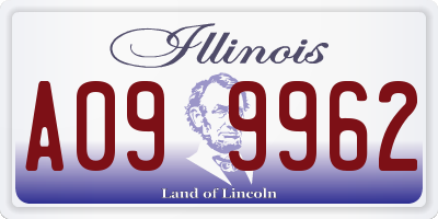 IL license plate A099962
