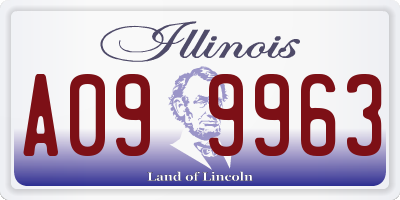 IL license plate A099963