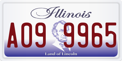 IL license plate A099965