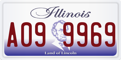 IL license plate A099969