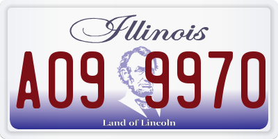 IL license plate A099970