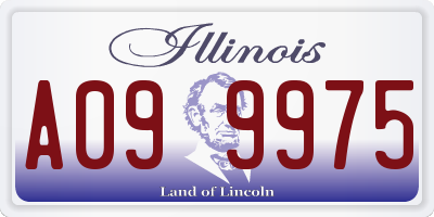 IL license plate A099975