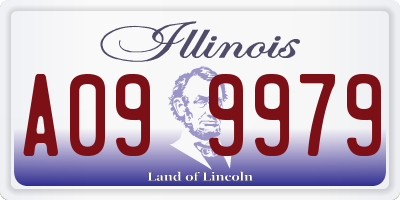 IL license plate A099979