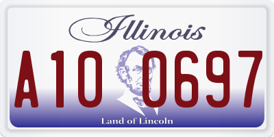 IL license plate A100697