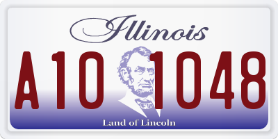 IL license plate A101048