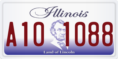 IL license plate A101088