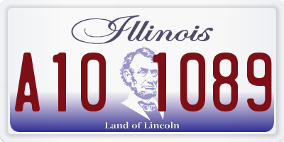 IL license plate A101089
