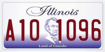IL license plate A101096