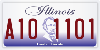 IL license plate A101101