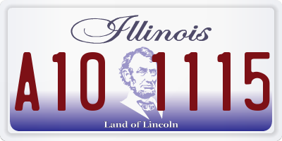 IL license plate A101115