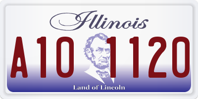 IL license plate A101120