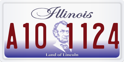 IL license plate A101124