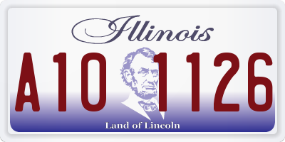 IL license plate A101126