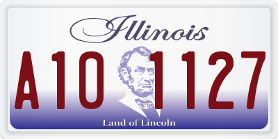 IL license plate A101127