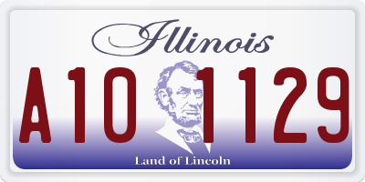 IL license plate A101129