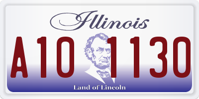 IL license plate A101130