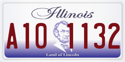 IL license plate A101132