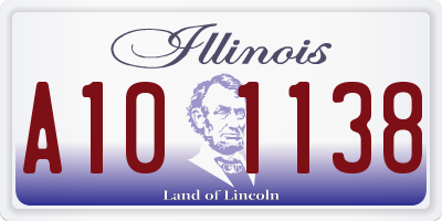 IL license plate A101138