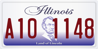 IL license plate A101148