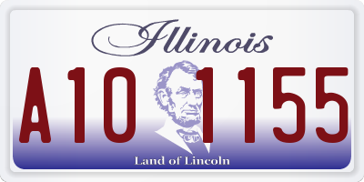 IL license plate A101155