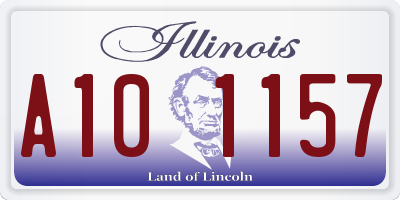 IL license plate A101157