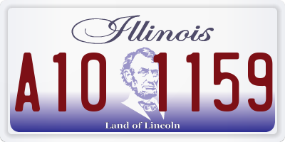 IL license plate A101159