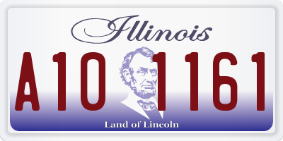 IL license plate A101161