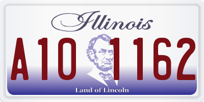 IL license plate A101162